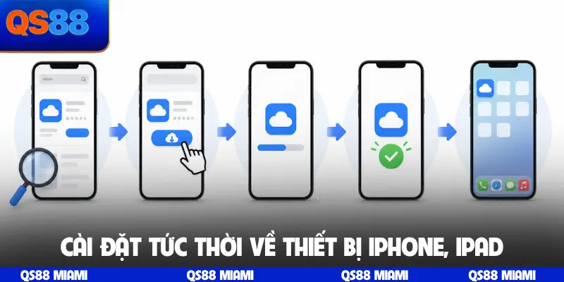 Cài đặt tức thời về thiết bị iPhone, iPad